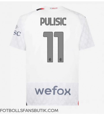 AC Milan Christian Pulisic #11 Replika Bortatröja 2023-24 Kortärmad